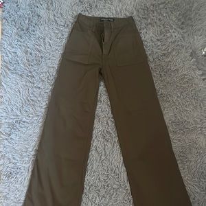 Army green cargo pants from veronica beard